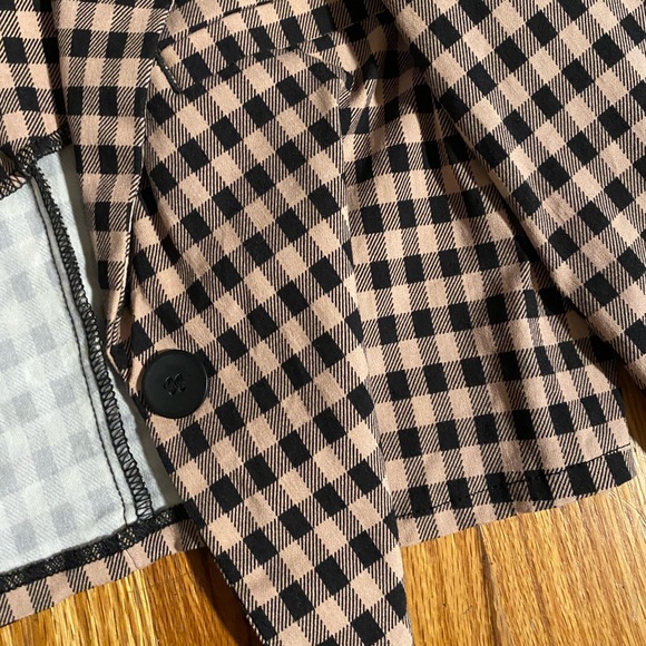 Checkered cropped blazer - Picture 3 of 4